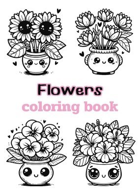 Flowers coloring book