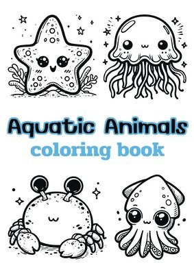 bokomslag Aquatic Animals coloring book