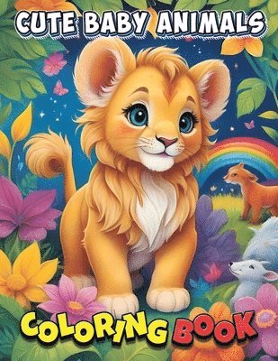 bokomslag Cute Baby Animals Coloring Book