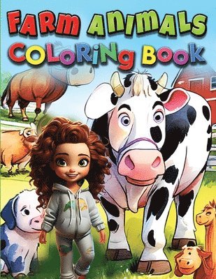 bokomslag Farm Animals Coloring Book For Kids