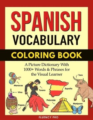 bokomslag Spanish Vocabulary Coloring Book