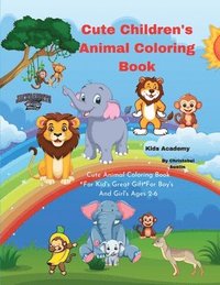 bokomslag Cute Children's Animal Coloring Book