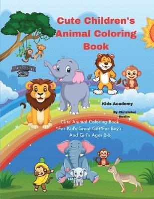 Cute Children's Animal Coloring Book 1