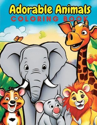 Adorable Animals Coloring Book for Kids 1