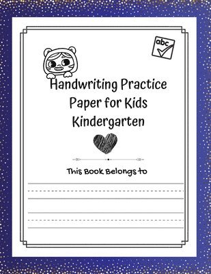 Handwriting Practice Paper for kids Kindergarten 1
