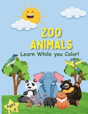 Indya King - Zoo Animals Coloring Book, Häftad