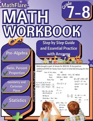 bokomslag MathFlare - Math Workbook 7th and 8th Grade