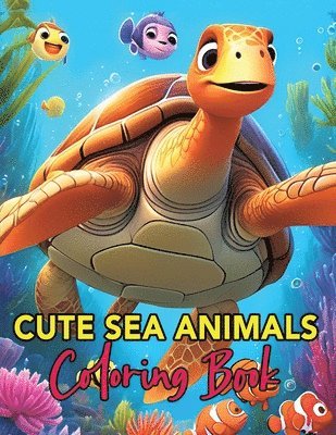 Cute Sea Animals Coloring Book 1