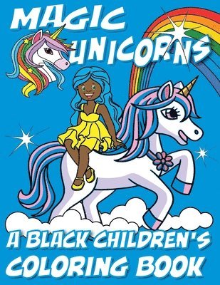 bokomslag Magic Unicorns - A Black Children's Coloring Book