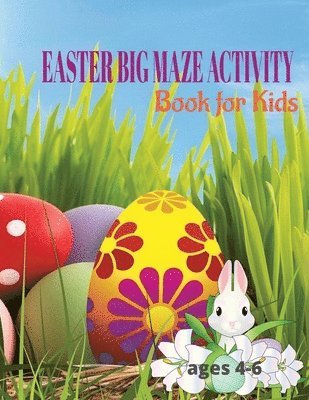 bokomslag Easter Big Maze Activity Book for Kids