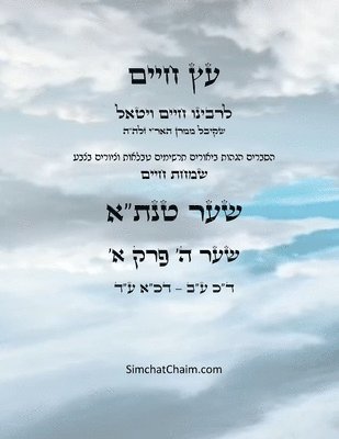 Chaim Vital Ha'ari - עץ חיים שער ה פרק א - Sefer Etz Chaim Gate 05 Chapter 01, Häftad