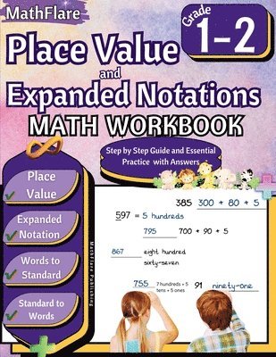 Place Value and Expanded Notations Math Workbook 1st and 2nd Grade 1