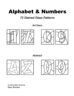 Stained Glass Alphabet and Numbers 1