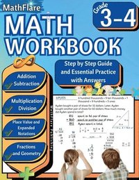 bokomslag MathFlare - Math Workbook 3rd and 4th Grade