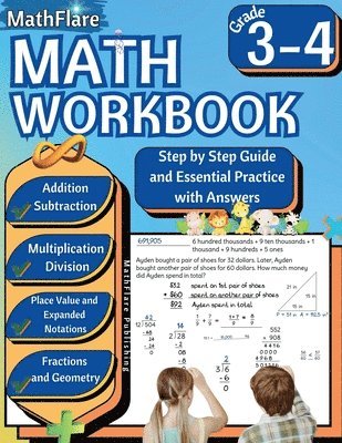 Mathflare Publishing, MathFlare Publishing - MathFlare - Math Workbook 3rd and 4th Grade, Häftad