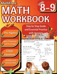 bokomslag MathFlare - Math Workbook 8th and 9th Grade