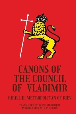 bokomslag Canons of the Council of Vladimir