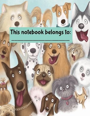 Crazy Dogs Wide-Ruled Composition Notebook