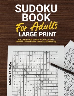 My Sudoku Book For Adults Large Print 1