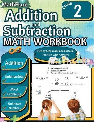 bokomslag Addition and Subtraction Math Workbook 2nd Grade