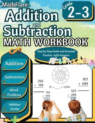 bokomslag Addition and Subtraction Math Workbook 2nd and 3rd Grade