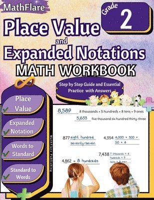 Mathflare Publishing, MathFlare Publishing - Place Value and Expanded Notations Math Workbook 2nd Grade, Häftad