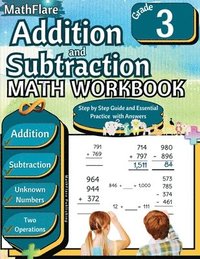 bokomslag Addition and Subtraction Math Workbook 3rd Grade