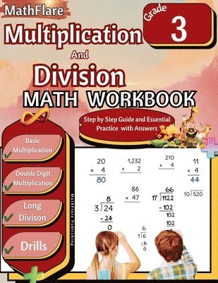 bokomslag Multiplication and Division Math Workbook 3rd Grade