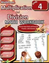 bokomslag Multiplication and Division Math Workbook 4th Grade