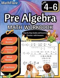 bokomslag Pre Algebra Workbook 4th to 6th Grade