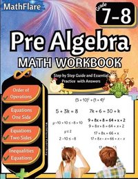 bokomslag Pre Algebra Workbook 7th and 8th Grade