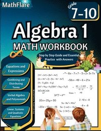 bokomslag Algebra 1 Workbook 7th to 10th Grade