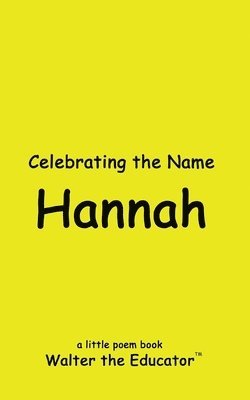 bokomslag Celebrating the Name Hannah