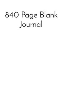 bokomslag 840 Page Blank Journal