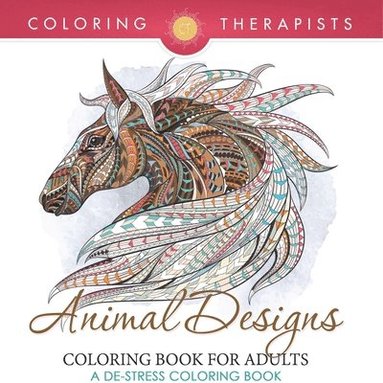 bokomslag Animal Designs Coloring Book For Adults - A De-Stress Coloring Book