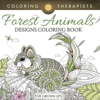 Forest Animals Designs Coloring Book For Grown Ups 1