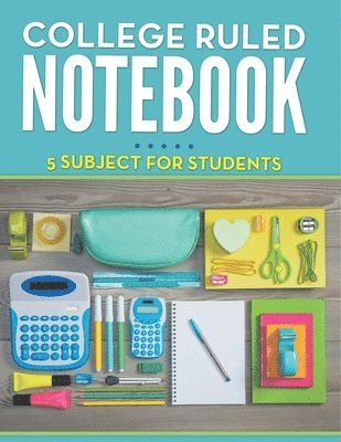 bokomslag College Ruled Notebook - 5 Subject For Students