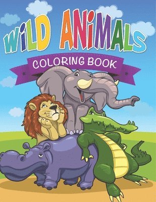 bokomslag Wild Animals Coloring Book