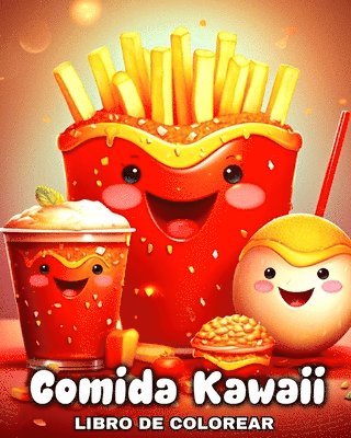 Comida Kawaii Libro de Colorear 1