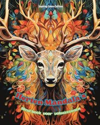 bokomslag Herten Mandala's Kleurboek voor volwassenen Ontwerpen om creativiteit te stimuleren
