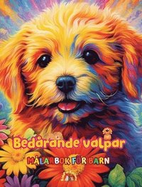 bokomslag Bedårande valpar - Målarbok för barn - Kreativa och roliga scener med skrattande hundar