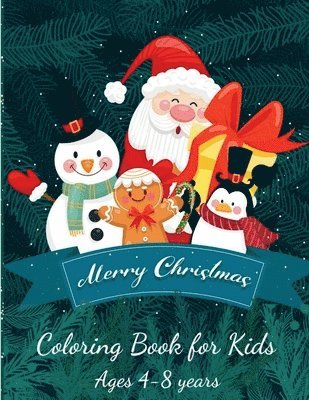 Merry Christmas Coloring Book for Kids Ages 4-8 Years 1