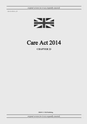 bokomslag Care Act 2014 (c. 23)