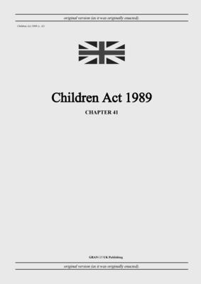 bokomslag Children Act 1989 (c. 41)