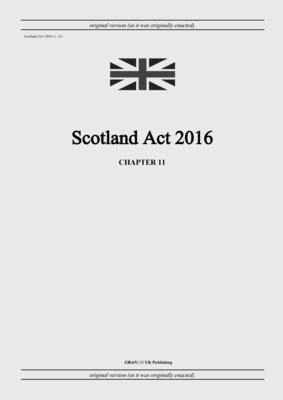 bokomslag Scotland Act 2016 (c. 11)