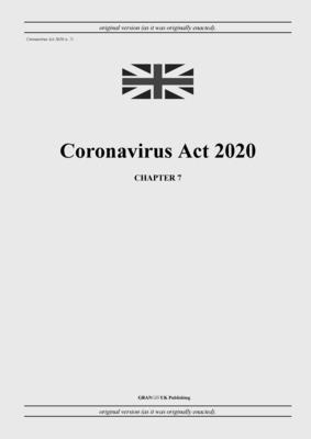 bokomslag Coronavirus Act 2020 (c. 7)