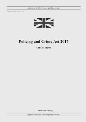 bokomslag Policing and Crime Act 2017 (c. 3)