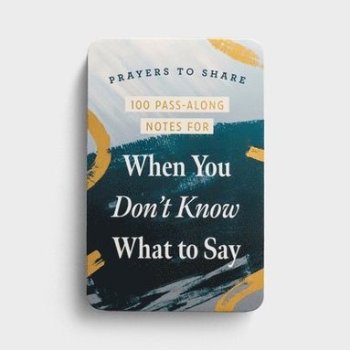 bokomslag Prayers to Share 100 Pass-Along Notes for When You Don't Know What to Say
