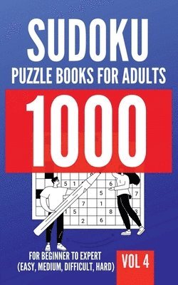 George Lopez - 1000 Sudoku Puzzle Books For Adults For Beginner To Expert (Easy, Medium, Difficult, Hard) Vol 4, Häftad