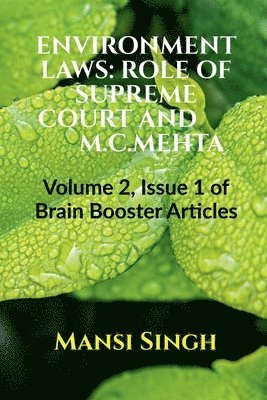 Mansi Singh, Singh,Mansi - Environment Laws, Häftad
